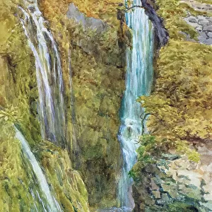 Watercolor landscapes Collection: Waterfall paintings