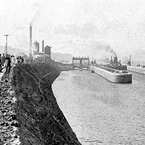Eastham Locks, Manchester Ship Canal early 1900's