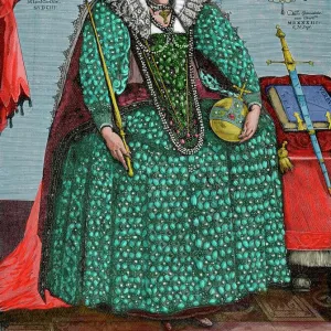 Elizabeth I of England (1533-1603). Queen of England and Ire