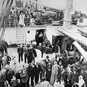 Emigrants to Canada on board ship