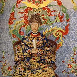 The Emperor on his Throne of Gold, Vietnam (Annam)
