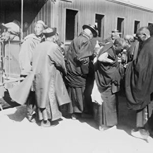 Entourage of Dalai Lama, Peking, Beijing, China 1908