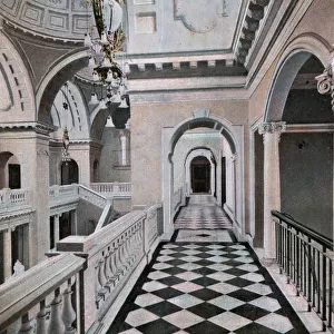 Entrance hall corridor, Woolwich Town Hall, SE London