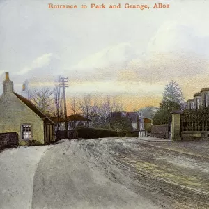 Entrance to the Park and Grange, Alloa, Scotland