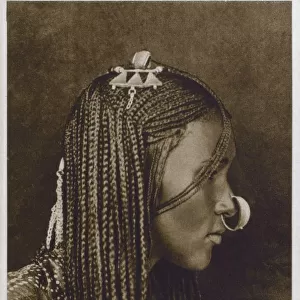 Ethiopian Woman - Braided Hair - Nose Ring