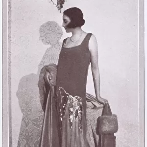 An evening gown from Chantal, Paris, 1925