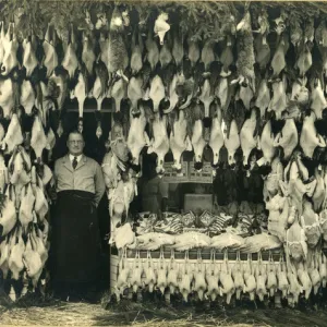 Extraordinary array of game and fish with local butcher