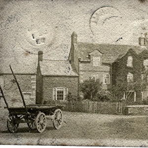 Farmhouse & Cart, Though to be Lostock Hall, Lancashire