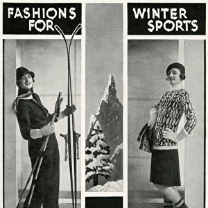 Fashions for winter sports 1929