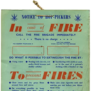 Fire Safety Hop Pickers