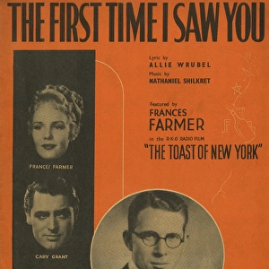 The first time I saw you - Music Sheet Cover