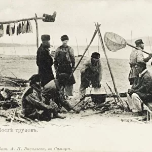 Fishermen on the River Volga at Samara