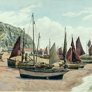 Fishing boats on the beach, Hastings, East Sussex