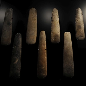 Flint axes for sacrifice. Sigersdal Mose. C. 3500 BC