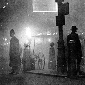 Fog in Piccadilly Circus, London, 1924