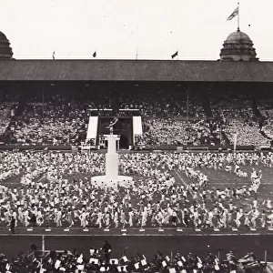 Folk Dancers in Wembley Stadium - Festival of Youth Date: 1937