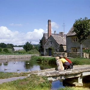 Mill and ford at Lower Slaughter, Gloucestershire