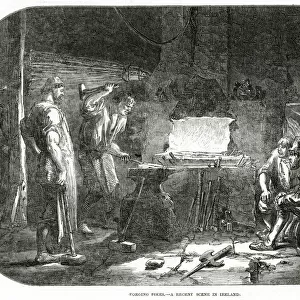 Forging pikes in Ireland 1848