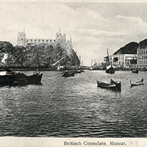 Fort Jalali and the Britis Consulate, Muscat, Oman