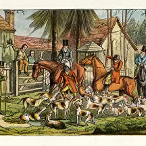Fox hunting, the kill 1820