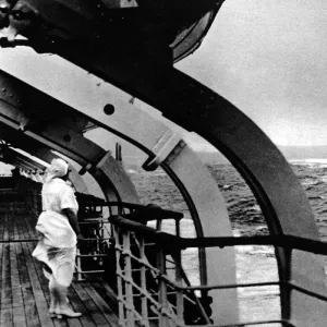 French Liner Normandie at sea, June 1935