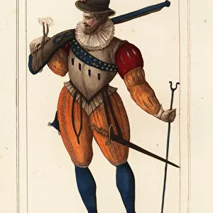 French musketeer, 1586