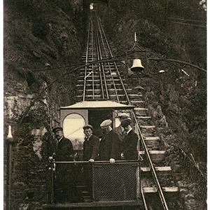 Funicular at Lynmouth Cliff 1904