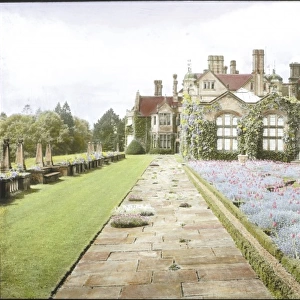 Garden and house, Paddockhurst, West Sussex