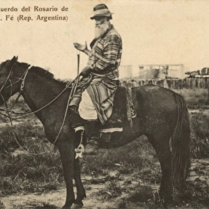Gaucho on a stallion - Rosario, Argentina