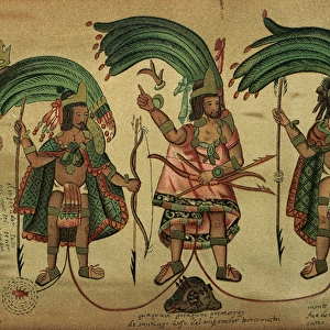 Genealogy of the house Menduza-Moctezuma. From left to right