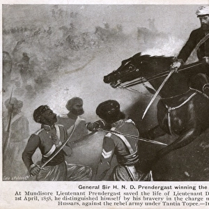 General Prendergast winning the Victoria Cross at Betwah