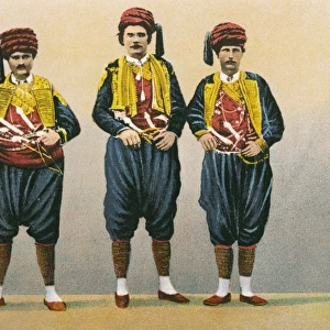 Three gentlemen in traditional Croatian National costume
