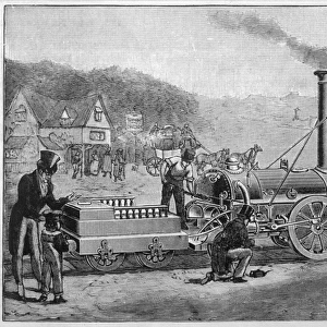 George Stephensons locomotive, the Rocket