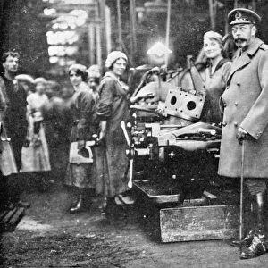 George V visiting a munitions factory