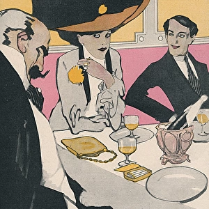 Three German Diners 1910