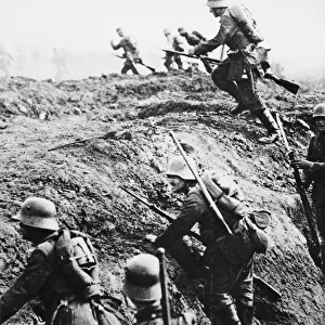 World War I and II Collection: Trench warfare