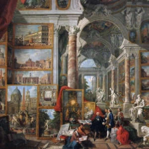 Giovanni Paolo Panini (1691-1765). Picture gallery with view