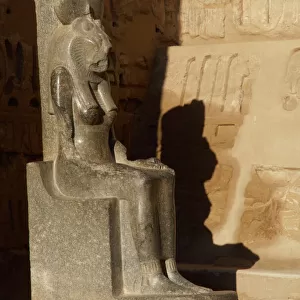 Goddess Sekhmet, Sculpture. Medinet Habu. Egypt