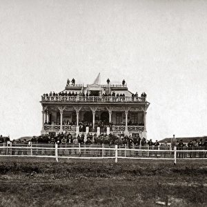 Grandstand, Shanghai racecourse, China, circa 1880