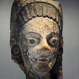 Greek Art. Archaic Period. Head of goddess. Ny Carlsberg Gly