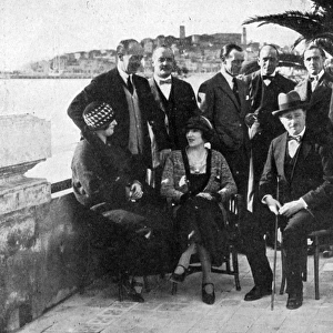 Group at the Cercle Nautique, Cannes, French Riviera