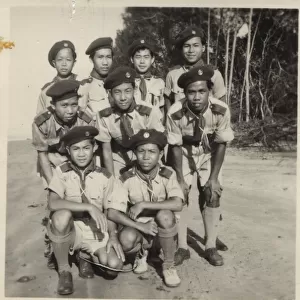 Group photo, Brunei scouts