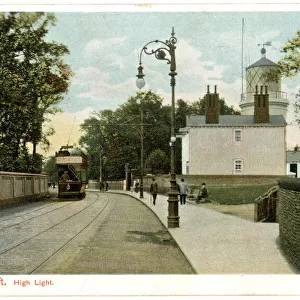 High Light and tram, Lowestoft, Suffolk