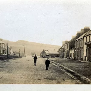 High Street (Showing the Plough Hotel), Town Yetholm, Kelso, Roxburghshire, Scotland
