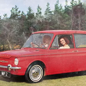 The Hillman Imp - a comfortable 4-seater with folding rear seats to provide estate car convenience. Date: 1963