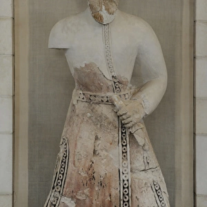 Hishams Palace. Human figure sculpture. Stucco. Khirbat al
