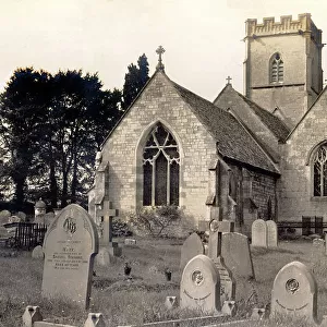 Holy Trinity Church, in the village of Badgeworth, Gloucestershire Date: 1930s