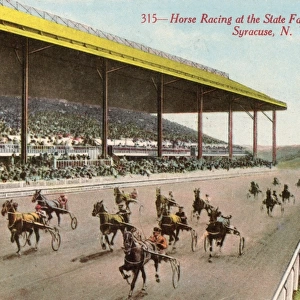 Horse Racing at the State Fair Grounds, Syracuse