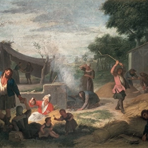 HOUASSE, Michel-Ange (1680-1730). The Harvest. Baroque