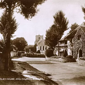 House and St Michaels Church in Amberley, West Sussex